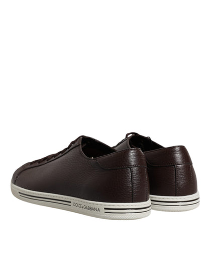 Dolce &amp; Gabbana Braun Low Top Herren Saint Tropez Sneakers Schuhe