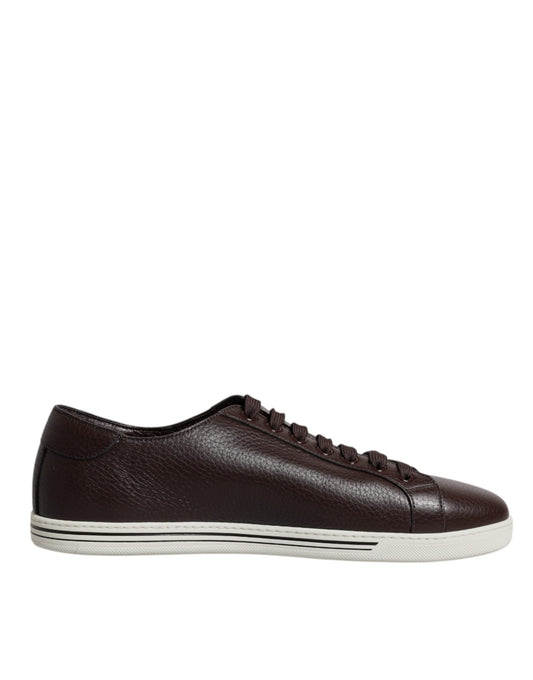 Dolce &amp; Gabbana Braun Low Top Herren Saint Tropez Sneakers Schuhe