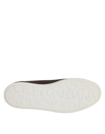Dolce &amp; Gabbana Braun Low Top Herren Saint Tropez Sneakers Schuhe