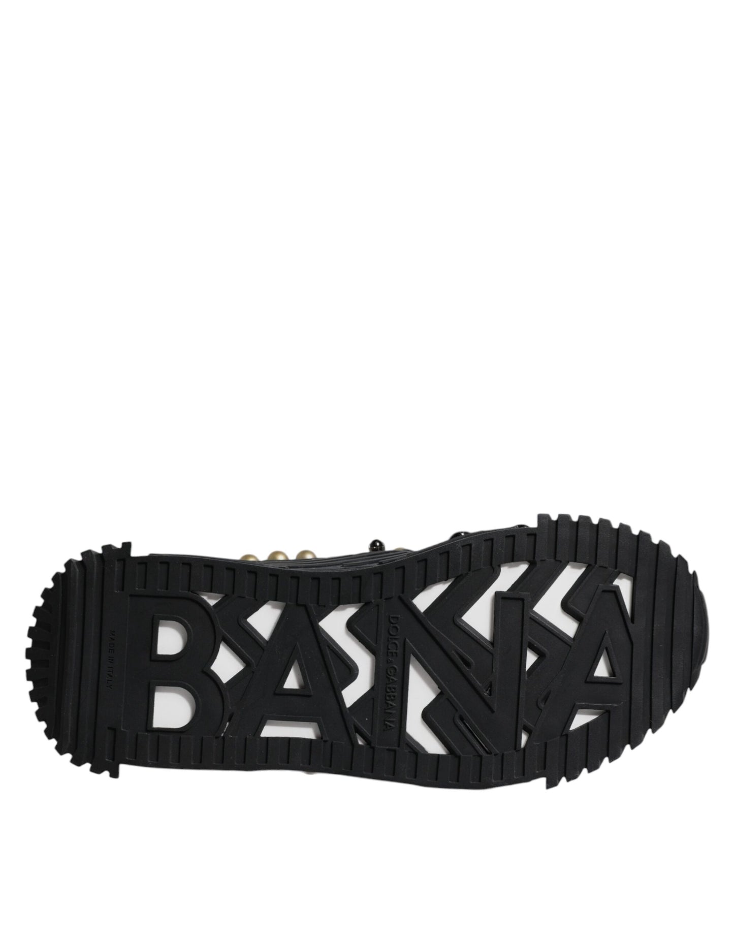 Dolce &amp; Gabbana – Sandalen mit Nieten aus schwarzem Leder