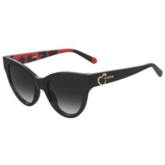 Love Moschino – Schwarze Acetat-Sonnenbrille
