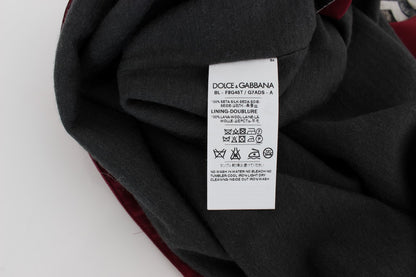 Dolce &amp; Gabbana – Seidenbluse mit rotem Ritter-Print
