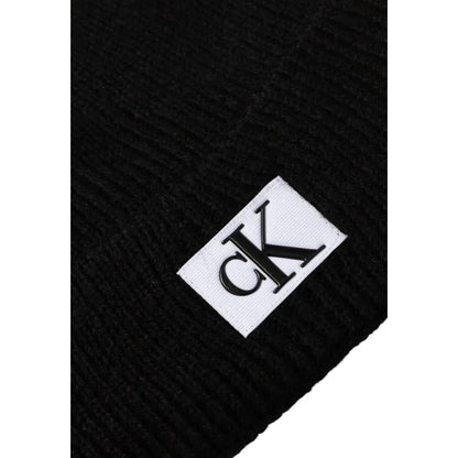 Calvin Klein Jeans Black Marabou Caps Baseball Hat