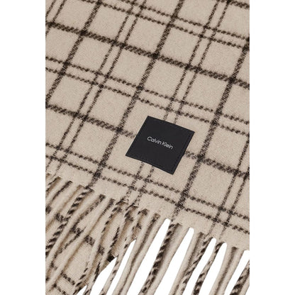 Calvin Klein Beige Wollschal