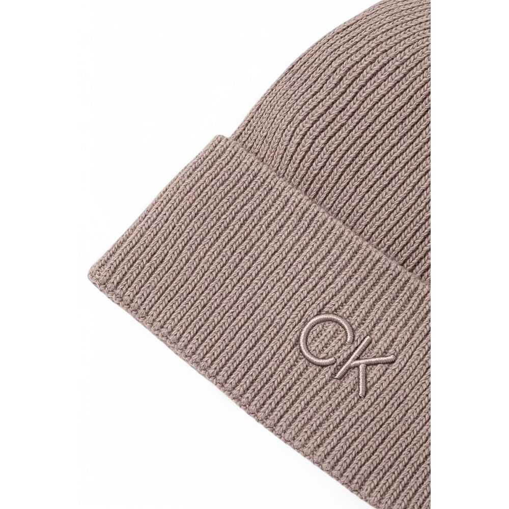 Calvin Klein Beige Organic Cotton Caps Baseball Hat