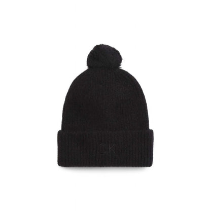 Calvin Klein Black Alpaca Leather Caps Baseball Hat