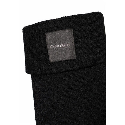Calvin Klein – Schwarze Kaschmirhandschuhe