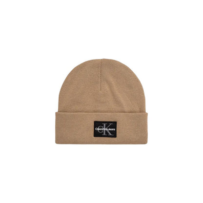 Calvin Klein Jeans – Baseballmütze aus Baumwolle in Beige