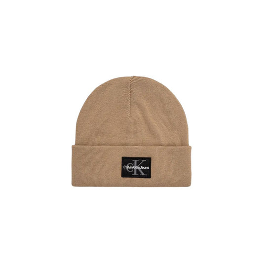 Calvin Klein Jeans – Baseballmütze aus Baumwolle in Beige