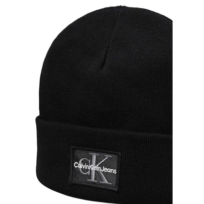 Calvin Klein Jeans Black Cotton Caps Baseball Hat