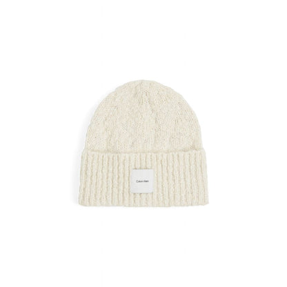 Calvin Klein White Recycled Polyester Caps Baseball Hat
