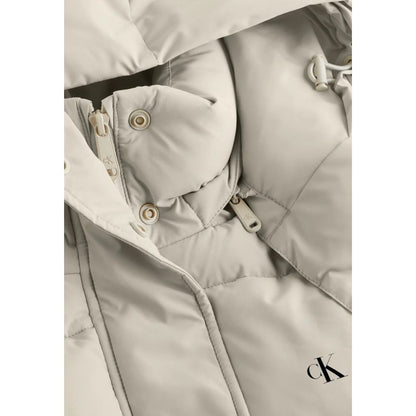 Calvin Klein Jeans – Beige Jacken und Mäntel aus recyceltem Polyester