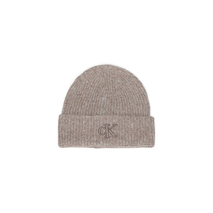 Calvin Klein Gray Marabou Caps Baseball Hat