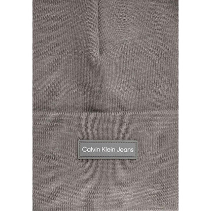 Calvin Klein Jeans Gray Recycled Polyester Caps Baseball Hat