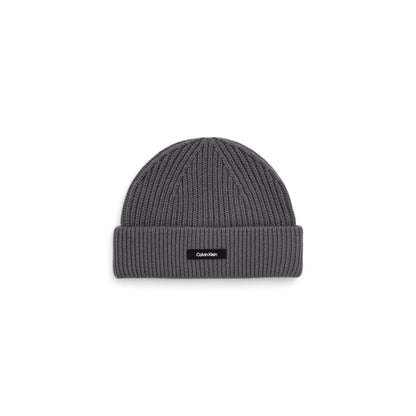 Calvin Klein – Graue Baseballkappe aus Bio-Baumwolle