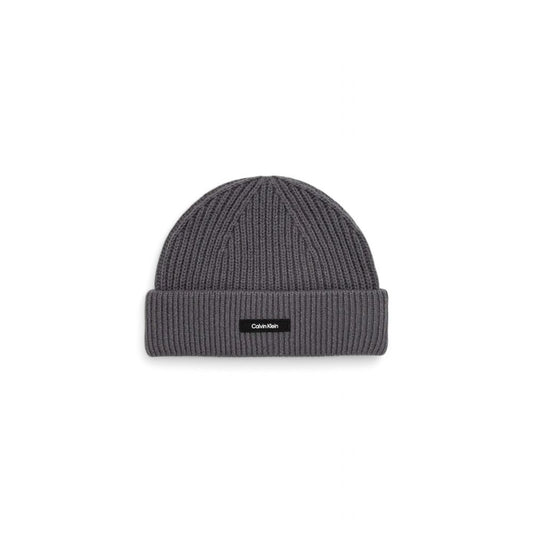 Calvin Klein – Graue Baseballkappe aus Bio-Baumwolle