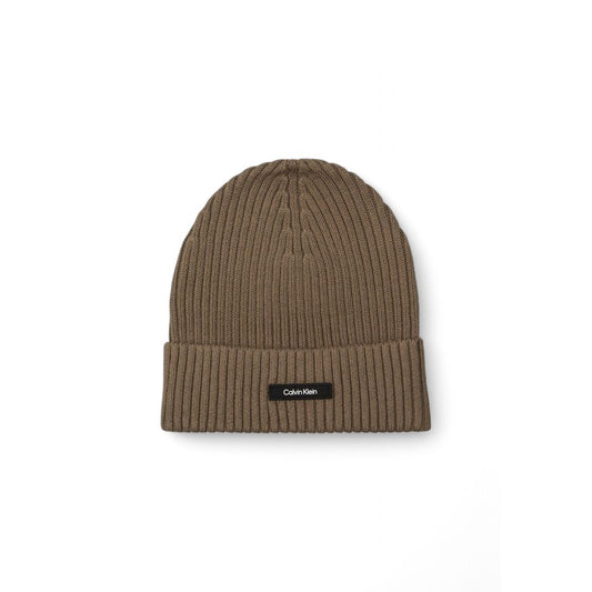 Calvin Klein – Baseballmütze aus Bio-Baumwolle in Beige