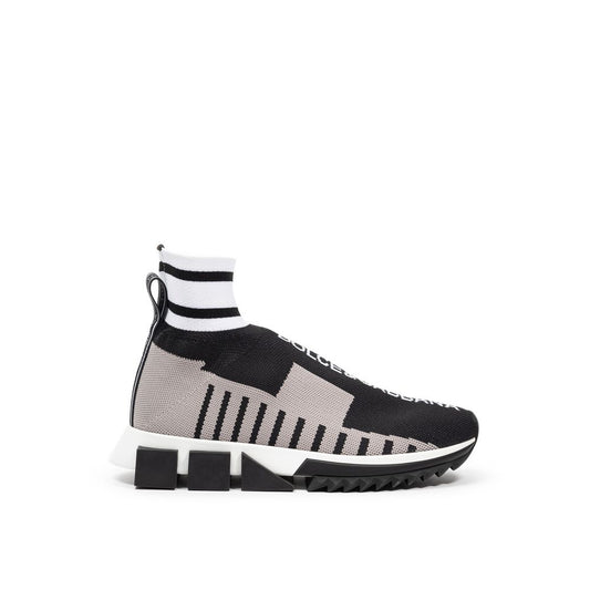 Dolce &amp; Gabbana – Schwarzer Stoff-Sneaker