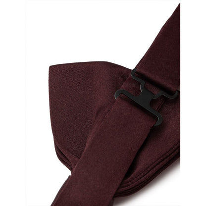 Dolce &amp; Gabbana Burgundy Silk Bowty