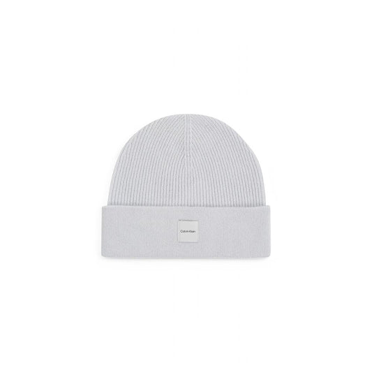 Calvin Klein Graue Kaschmirkappen Baseballmütze