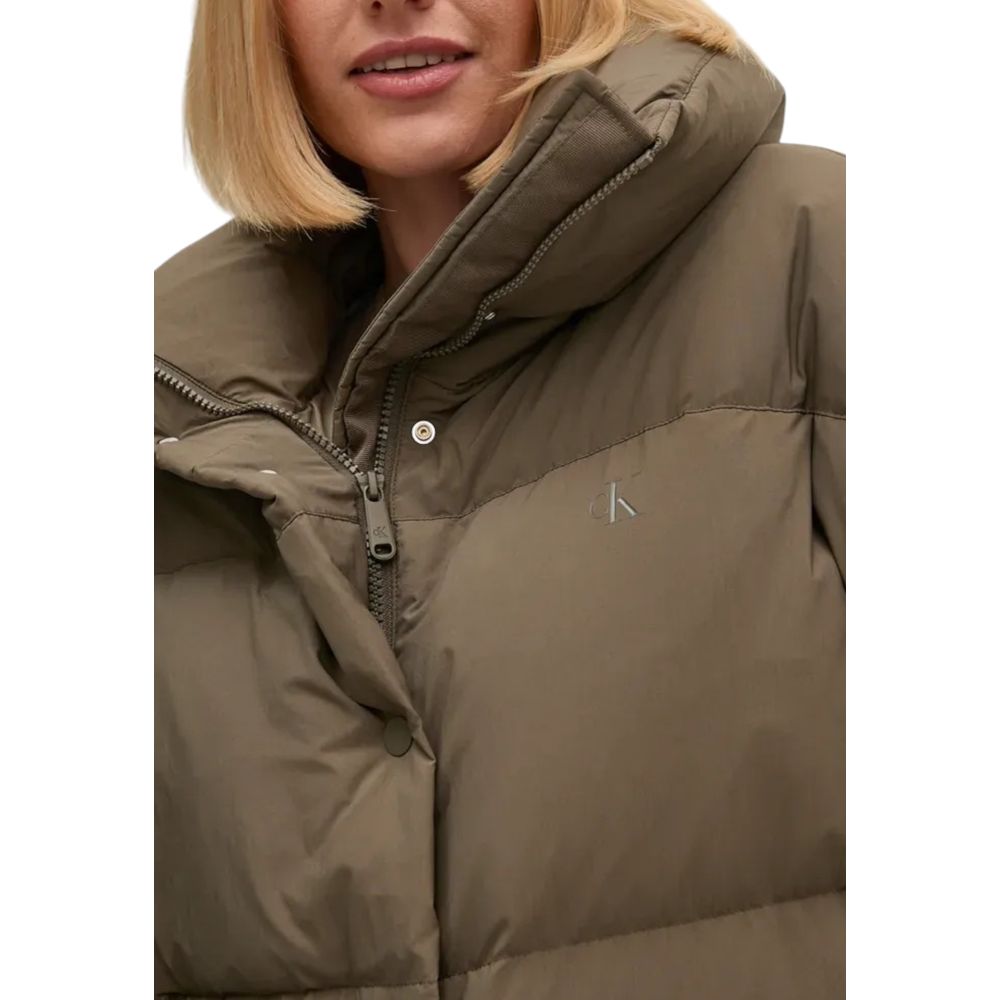 Calvin Klein Jeans Graue Polyesterjacken und -mäntel