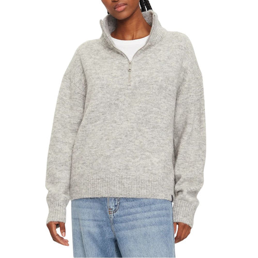 Calvin Klein Jeans – Graue Polyester-Strickjacke