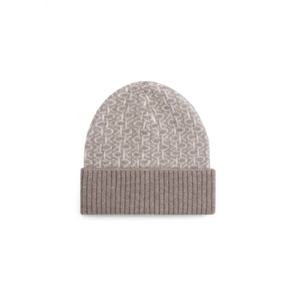 Calvin Klein Beige Alpaka Leder Caps Baseball Cap