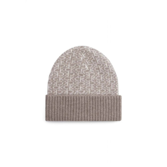 Calvin Klein Beige Alpaka Leder Caps Baseball Cap