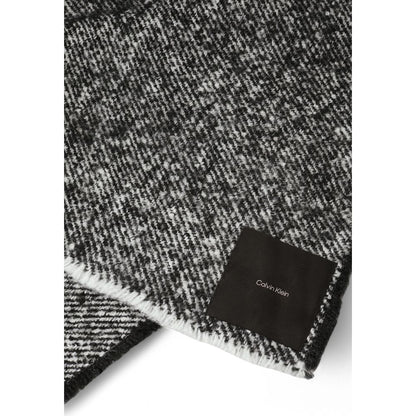 Calvin Klein Schwarz-Weiß-Polyester-Schal