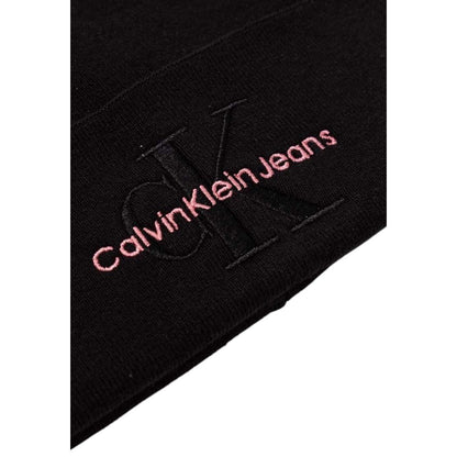 Calvin Klein Jeans – Baseballmütze aus schwarzer Baumwolle