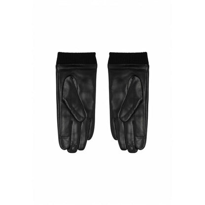 Calvin Klein – Schwarze Lederhandschuhe
