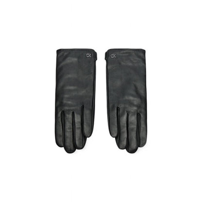 Calvin Klein – Schwarze Lederhandschuhe