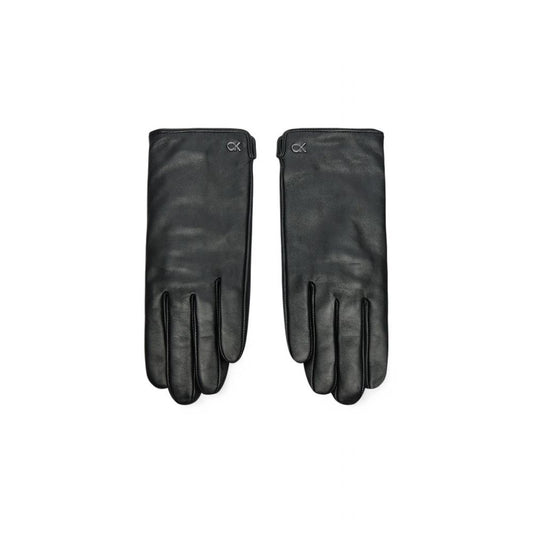 Calvin Klein – Schwarze Lederhandschuhe