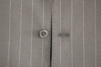 Dolce &amp; Gabbana – Schwarz gestreifte Woll-Cardigan mit Logo