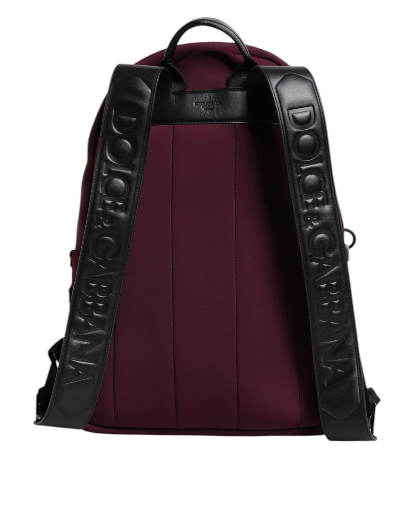 Dolce &amp; Gabbana Burgundy Montreale Tecnico Textile Men Backpack Bag