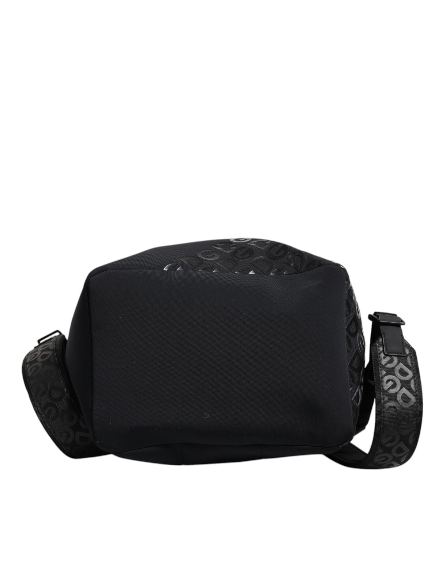 Dolce &amp; Gabbana Black Neoprene Nylon DG Logo School Backpack Bag