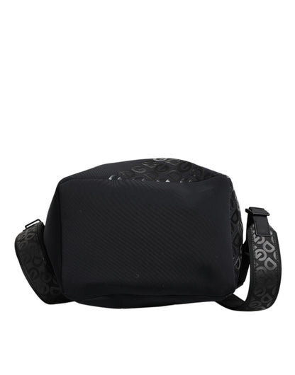 Dolce &amp; Gabbana Black Neoprene Nylon DG Logo School Backpack Bag