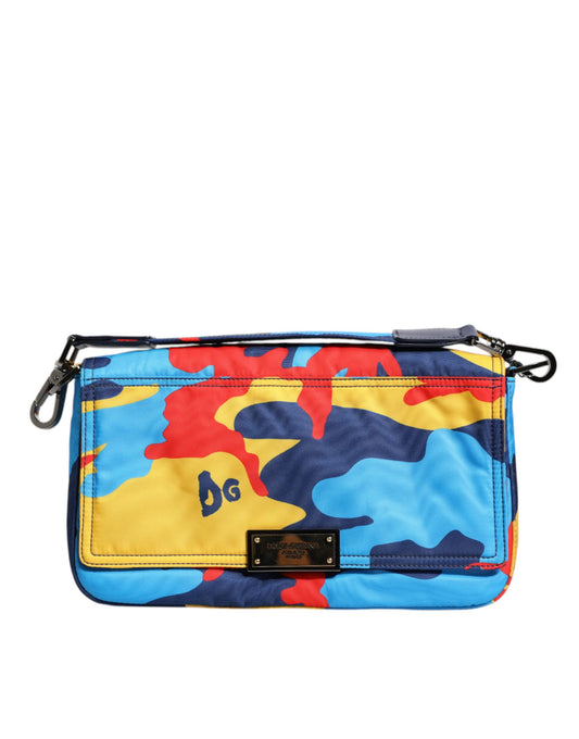 Dolce &amp; Gabbana Multicolor Camouflage Nylon Crossbody Bag