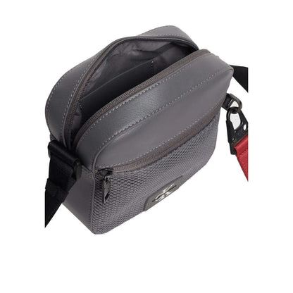 Calvin Klein Jeans Gray Recycled Polyester Messenger Bag