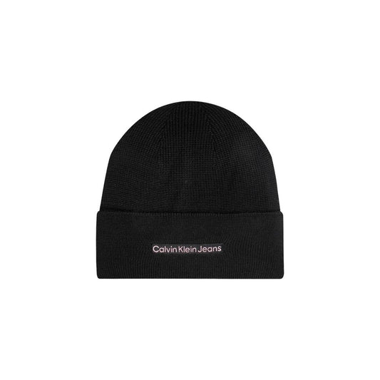 Calvin Klein Jeans – Baseballmütze aus schwarzer Baumwolle
