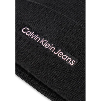 Calvin Klein Jeans – Baseballmütze aus schwarzer Baumwolle