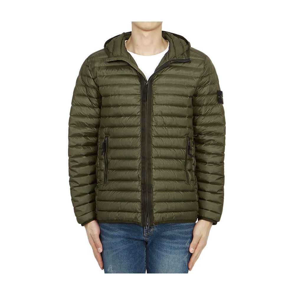 Grüne Nylonjacke von Stone Island