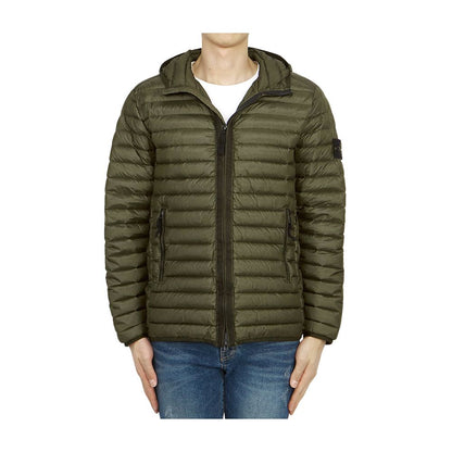 Grüne Nylonjacke von Stone Island
