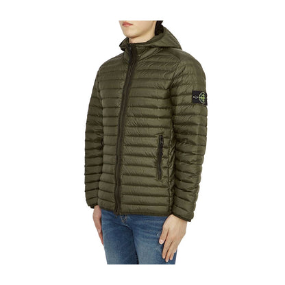 Grüne Nylonjacke von Stone Island
