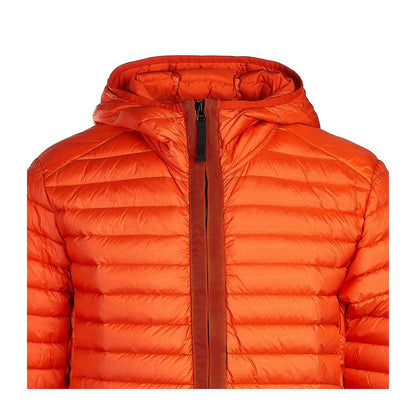 Stone Island – Orangefarbene Nylonjacke