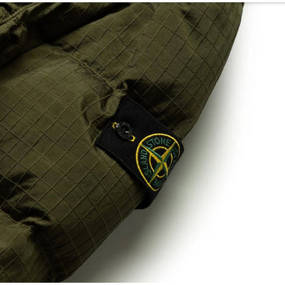 Grüne Nylonjacke von Stone Island