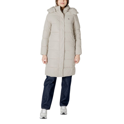 Calvin Klein Jeans Beige Polyester Jacken &amp; Mäntel
