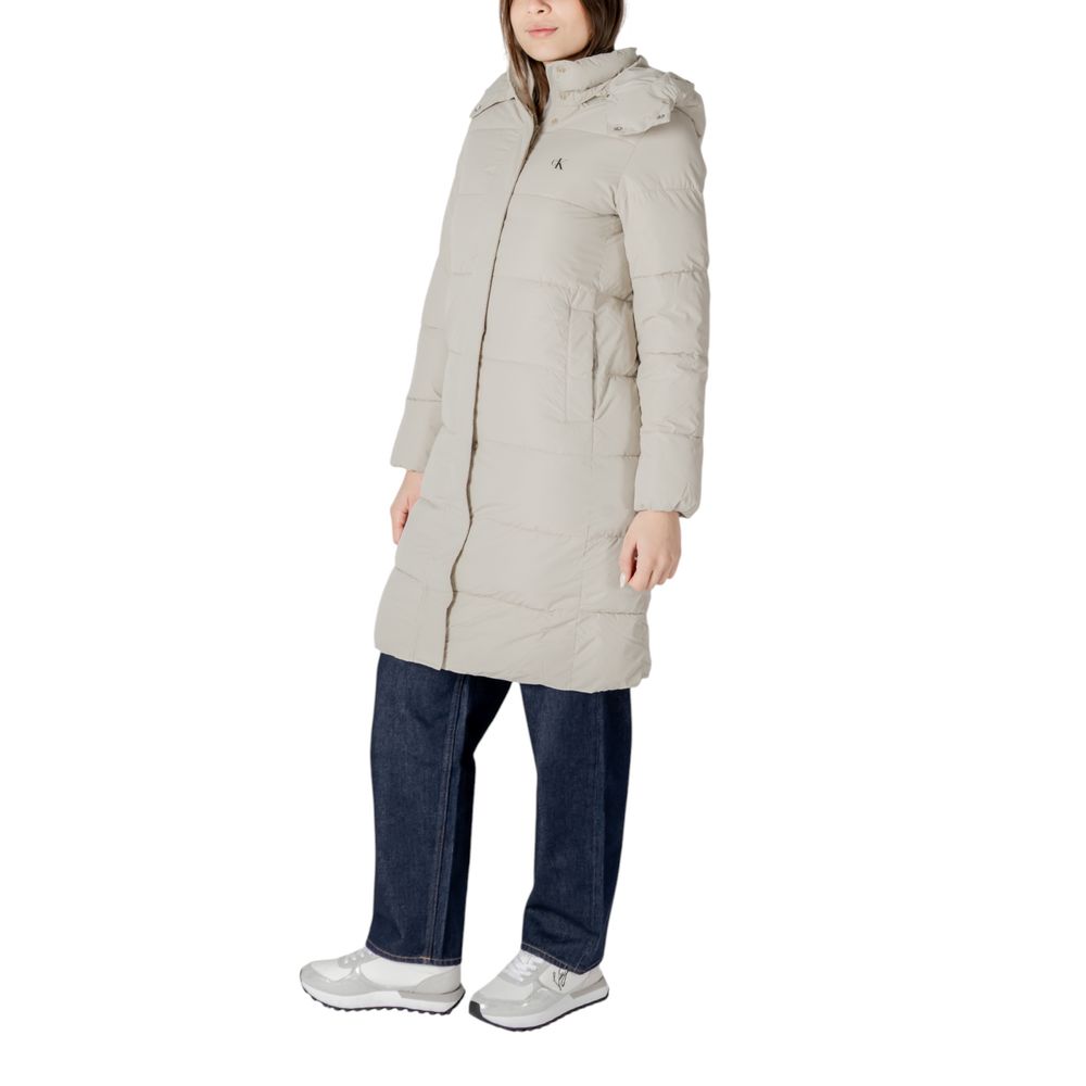 Calvin Klein Jeans Beige Polyester Jacken &amp; Mäntel