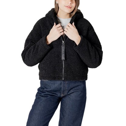 Calvin Klein Jeans – Schwarzer Polyestermantel
