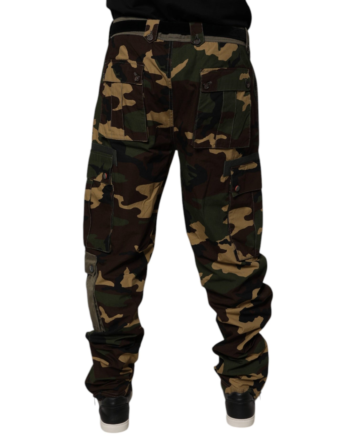 Dolce &amp; Gabbana Multicolor Patchwork Camouflage Cargo Pants